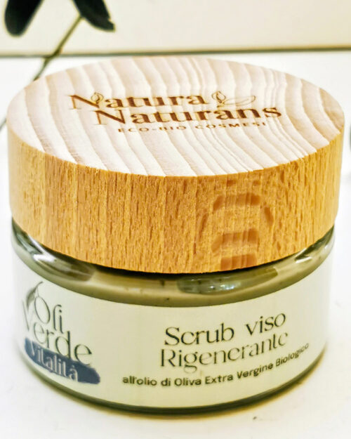 Vitalita-Scrub-Viso-Rigenerante Scrub Viso Rigenerante Vitalità con Acido Ialuronico e Gemme di Ulivo- ml 50